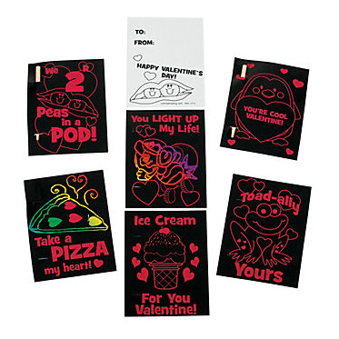 Scratch Valentine Cards