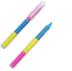 3 Colour Stackable Marker/Hihghlighter