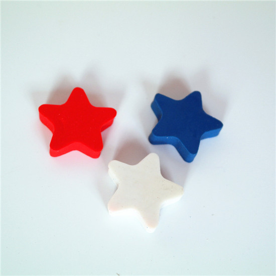 Red, White & Blue Star Erasers